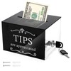 ZEAYEA Tip Jar for Money, 6 x 4 x 5