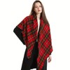 Nice Scottish Tartan Plaid shawl scarf Triangle style (Red Triangle)