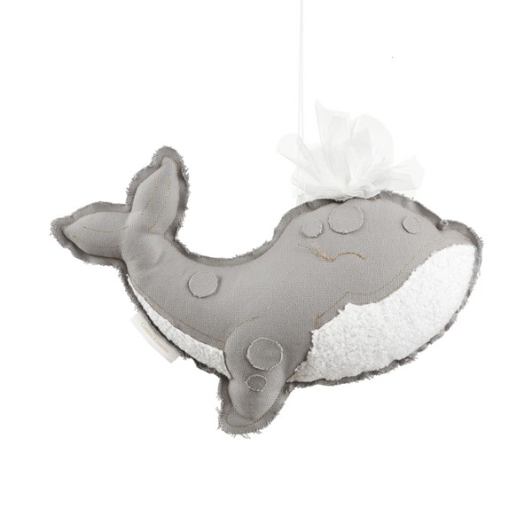 Cotton & Sweets Mobile Sebastien Whale | Grey