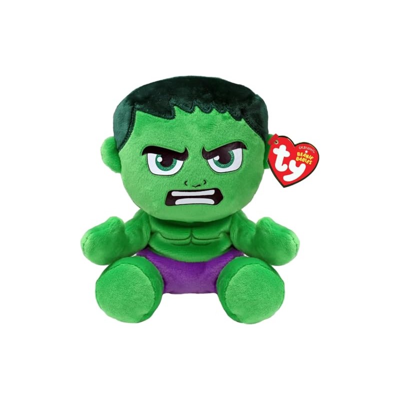 TY Beanie Babies Hulk (Soft Body) - 6", Green