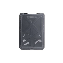 Brady People ID 1840-6661 B-Holder Rigid Plastic Vertical 3-Card Holder, Black