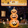 5 FT Halloween Inflatable 3-Tier Stacked Pumpkins Outdoor Yard Decorations