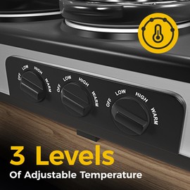 Sunvivi Triple Slow Cooker Buffet Server with 10 Cooking Liners, Adjustable Temperature Settings, for Parties, Holidays and Entertaining, Dishwasher Safe, 3 * 1.5 Quarts Silver