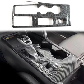 SKKYORO Center Console Gear Shift Panel Frame Cover Trim for Toyota Camry 2025 9th Gen Interior Accessories Carbon Fiber Print (for Toyota Camry 2025)