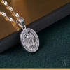 Varouro - Dije Medalla Virgen De Guadalupe Plata Ley 925