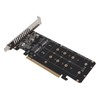 PCIE X16 to M.2 M KEY Expansion Card NVMEx4 SSD