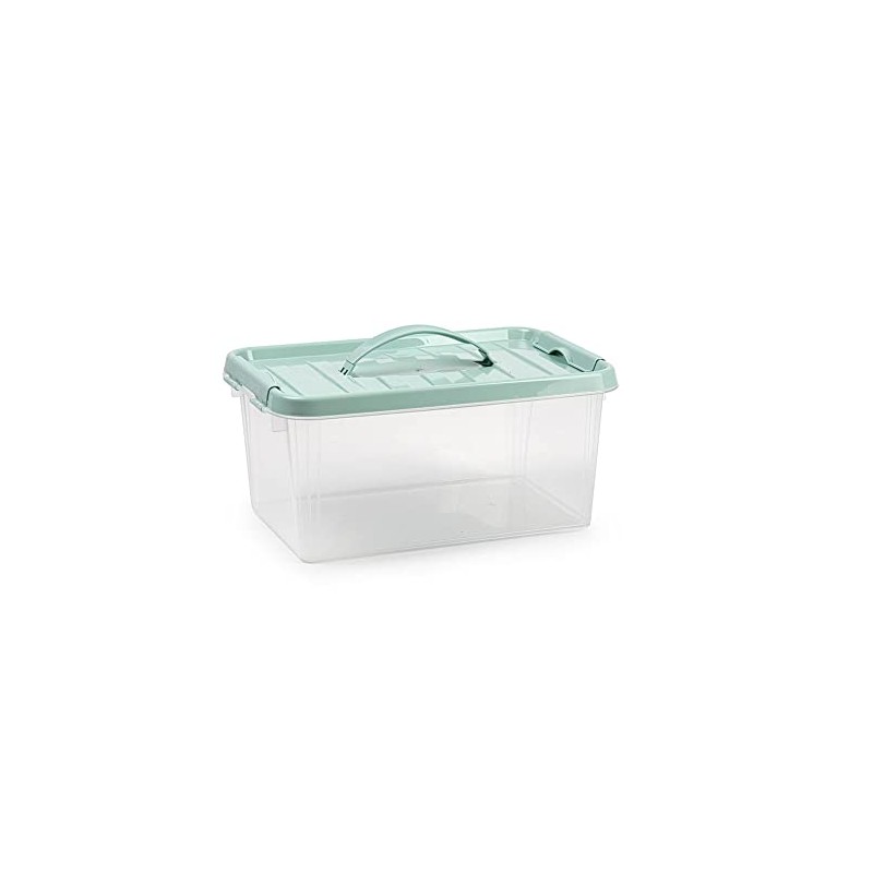 Plastic Storage Box Lightweight Robust Stackable Storage Boxes with Lid,