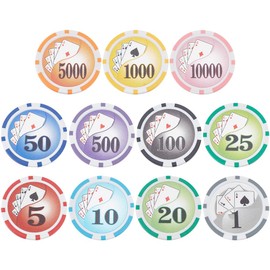 PLIGREAT 11 Pcs Golf Ball Marker Poker Chip Golf Poker Chips Gift Sets for Men Womens Golfer Funny Golf Accessories