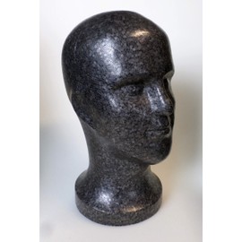 ► ► ► Highly reduced - FP styrofoam head SAM - approx. 33 cm - top brand quality (black-anthracite)