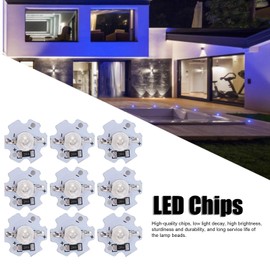 Hyuduo 25pcs LED Lamp Beads, 200LM 3W 5V High Power Led Chip, LED Lamp SMD Chip Light Bulb for DIY Lighting Fixtures(Blue Light 455460NM)