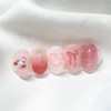 [Handmade Nail Tips] Hello Strawberry Nail Tips - Long Oval