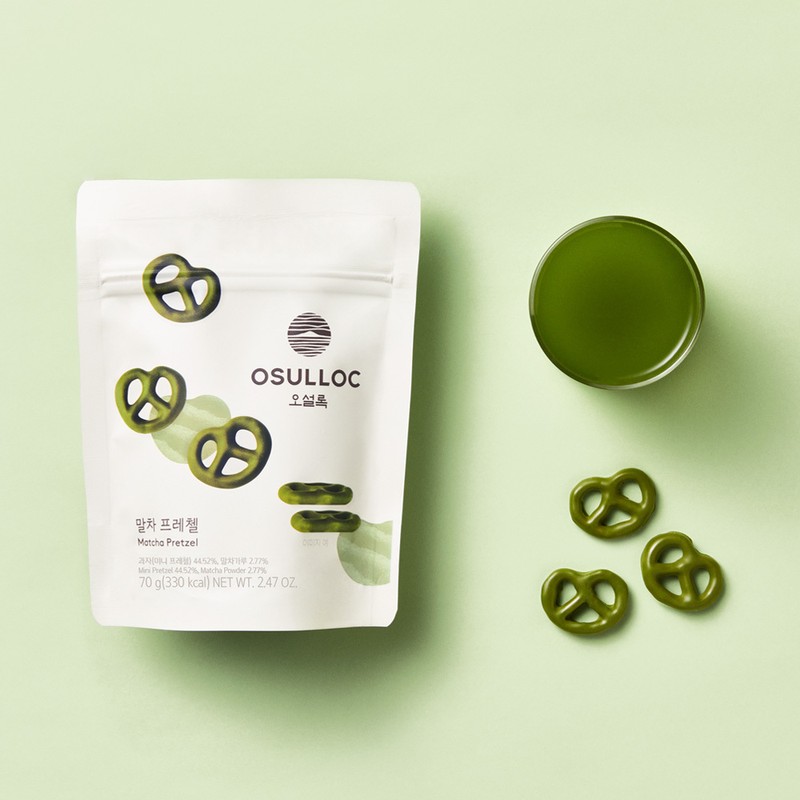 OSULLOC Matcha Pretzel 70g - OSULLOC Matcha Pretzel 70g