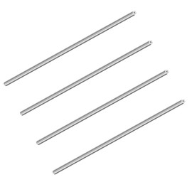 LAVMHAB 304 Stainless Steel Tube 3mm OD x 1mm ID 1mm Wall Thickness 200mm Length, Straight Stainless Steel Round Pipes Tubing (4pcs)