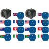 Brennenstuhl Twin Value Pack Travel Plug Adaptor Set with 10A