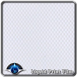 Hydrographics Film - Water Transfer Printing Film - Hydro Dipping - Film Measurement is: 20” X 10’ feet roll CF-12-51 - Clear & Silver Carbon Fiber