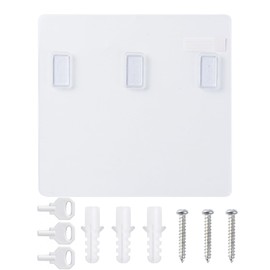 Shampoo and Conditioner Dispenser No Drill Stckers and Accessories,Shower Soap Dispenser 3 Chamber No Drill Wall-Mounted Bathroom Hotel Large Capacity (No Drill Sticker)