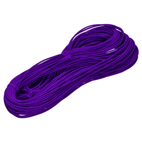 MECCANIXITY Elastic Cord Stretchy String 2mm 49 Yards Purple for