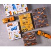 Sikiweiter Construction Wrapping Paper - 12 Sheets Construction Wrapping Paper