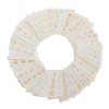 Set of 30 Gold & Silver Feather Nail Stickers Water