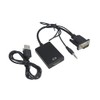LABRIMP Vga to Adapter Converter with Audio Cable Oxygen Copper