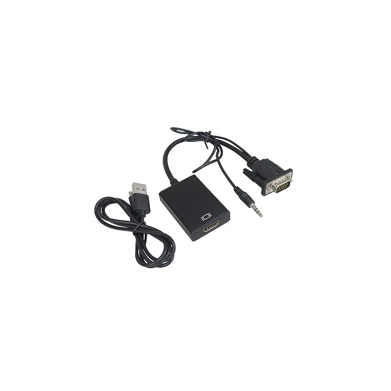 LABRIMP Vga to Adapter Converter with Audio Cable Oxygen Copper