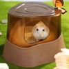 Small Animal Sand Bath Box: Hamster Bathroom Shower Room with