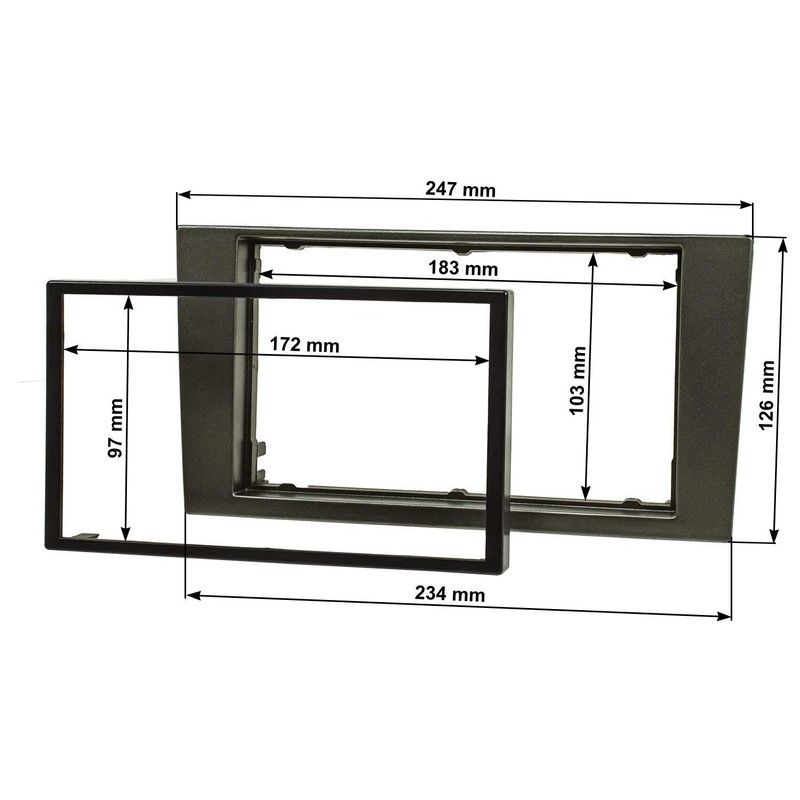 tomzz Audio 2415-118 Double DIN Radio Fascia Set Compatible with