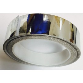 intersolar Silver Chrome Mirror Vinyl Tape 2" wide x 50 Feet Adhesive Backing Free Shipping