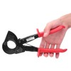 Ratchet Cable Cutter, HS-325A Insulated HCS Copper Aluminum Cutting Tool,