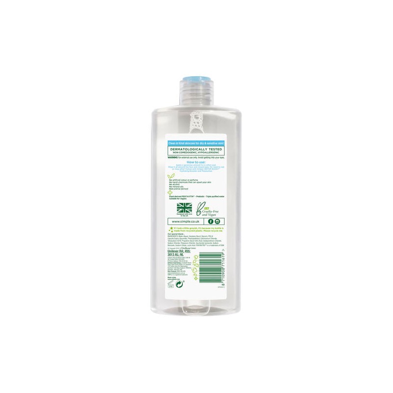 Simple Water Boost Micellar Cleansing Water 400ml