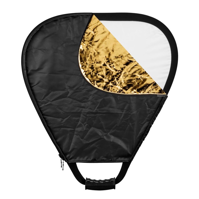 Glow 5-in-1 Collapsible Triangle Reflector with Handle (18")