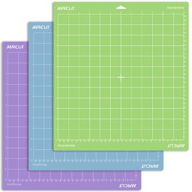 AIRCUT Cutting Mat for Cricut Maker/Explore Air 2/Air/One, Variety Grip Mats 12"x12" (StandardGrip, LightGrip, StrongGrip) Cricket Cutting Mats Replacement Accessories for Cricut Board