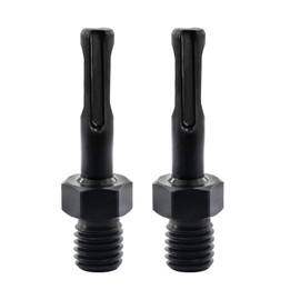 LEKOMESH Core Drill Bit Arbor Adapter 5/8"-11 Male Thread to SDS Plus Shank Diamond Hole Saw Drill Bits Attachment Arbor Shaft Adapter for Hammer Power Drill, 2PCS