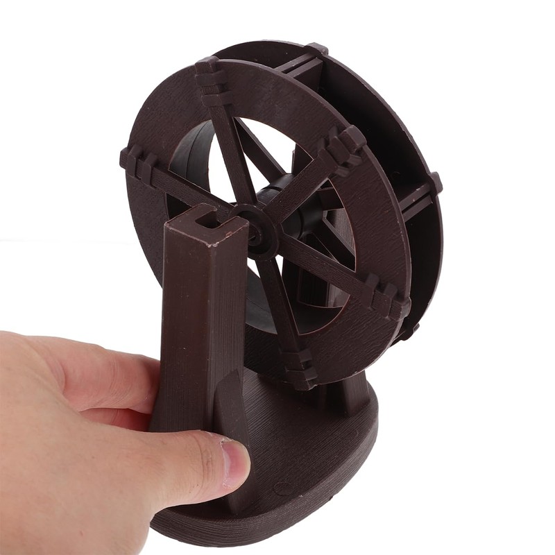 STOBAZA Miniature Water Wheel Fountain for Indoor Outdoor Use Tabletop