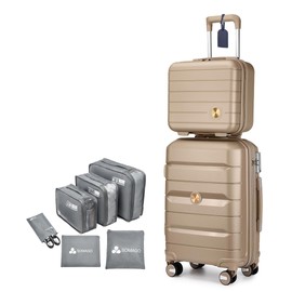 Somago Hardside Spinner Carry On Suitcase Lightweight Luggage Sets with TSA Lock