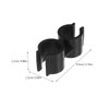 PRETYZOOM Pack of 4 Double Clamps Pipe Clamps PVC Plastic