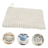 Ipetboom Square Woven Cotton Pot Mat Thick Heat-Resistant Trivet for