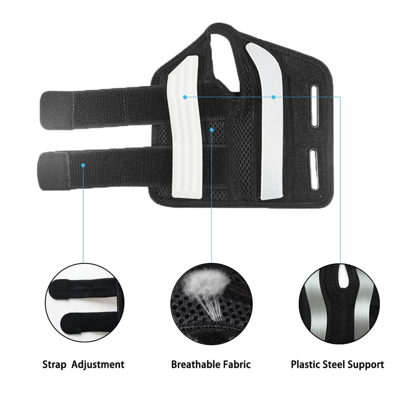 HYCOPROT Wrist Support with Metal Splint, Adjustable Breathable Wrist Brace