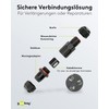Goobay Kabelverbindungsst ck 7,5 cm IP68
