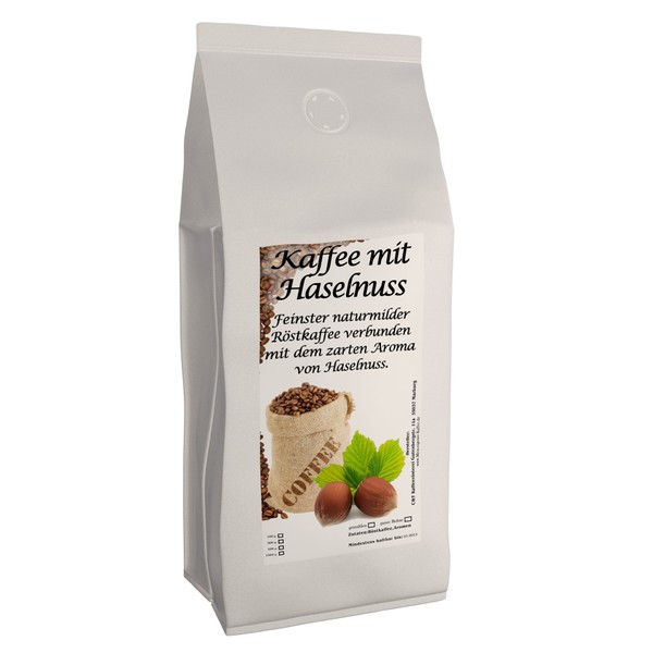 Aroma Coffee - Flavoured Coffee Hazelnut 500 g Whole Beans