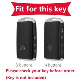 KUNIO Leather Key Case Suitable for Mazda 3 6 CX-30 CX-50 CX-90 CX-60 CX-5 CX-8 CX-9 MX-5 MX-30 Axela 2019-2024 Protective Key Case Cover Key Fob, 4 buttons, black