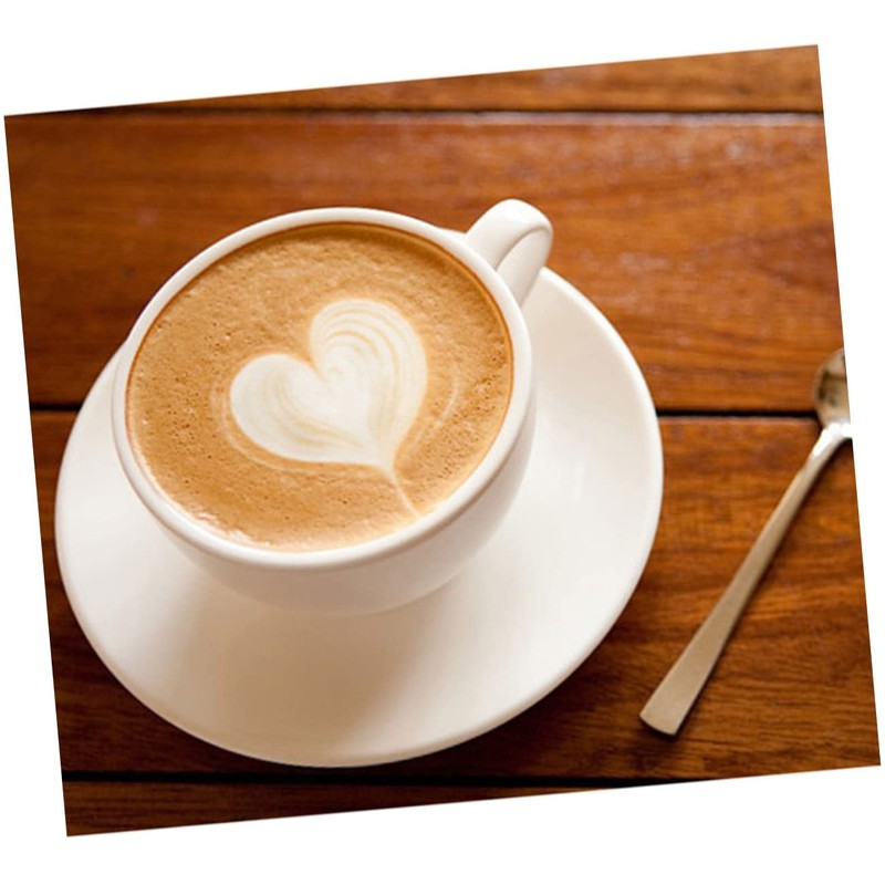 SHOWERORO Stainless Latte Art Molds Heart Star Stencils Latte Coffee