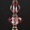 MiniSun | Modern Polished Chrome and Pink Touch Table Lamp