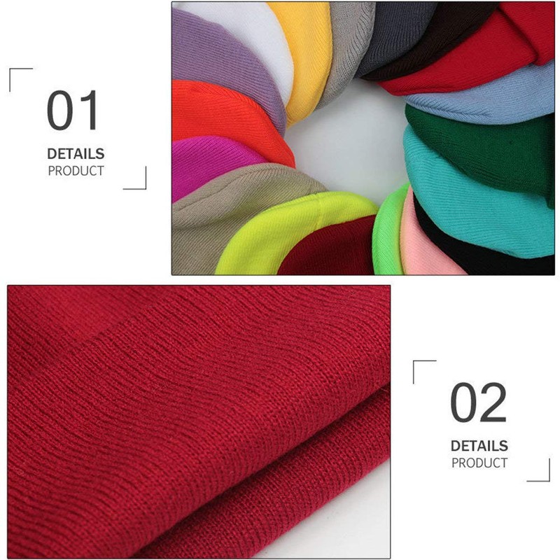 TYONMUJO Unisex Adult Knit Beanie for Men Women Warm Snug