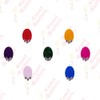 Comet Busters Multicolor Velvet Oval Bindi With Stone (BIN590)