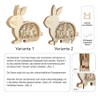 Ideen mit Herz 3D Construction Kit Rabbit Wooden Rabbit with