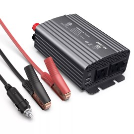 BESTEK 500W Power Inverter  12V to 110V Converter with 4.8A Dual USB Car Charger