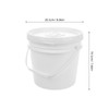 Zerodeko Mobile WetWipe Buckets White 4 L Portable Wipes Dispenser