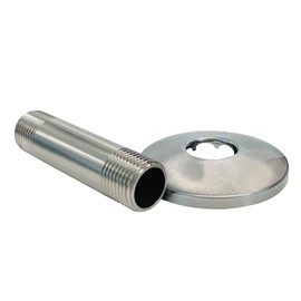 JS Jackson Supplies 3 in. Brushed Nickel Shower Arm for Ceiling-Mounted Rainfall Showerhead
