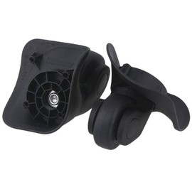 SHANOER 1 Pair Black 9.1x10.7x4.9cm Suitcase Luggage Wheels Axles Deluxe Repair Replacement Kit